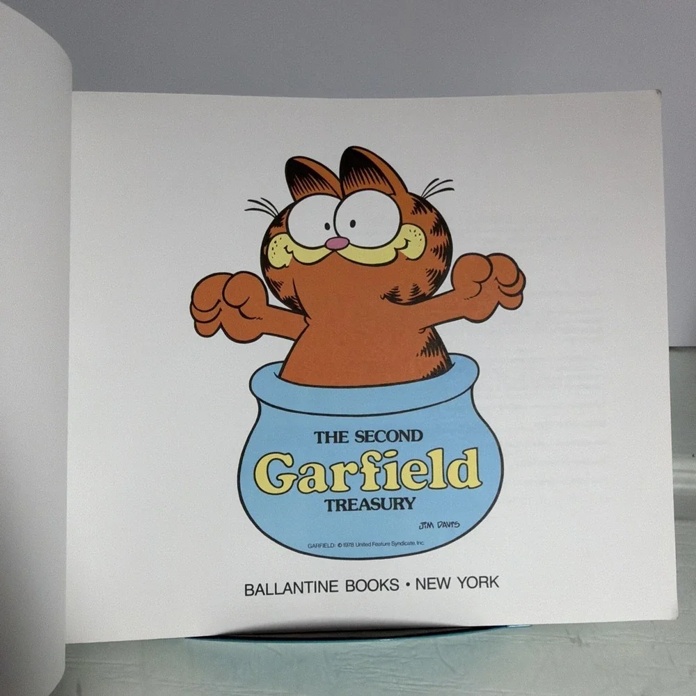 1983 "The Second Garfield Treasury" By Jim Davis, 1st Edition Ist Printing Vtg - Picture 6 of 11